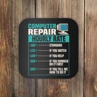 Funny Computer Repair Hourly Rate Coaster thumb 0