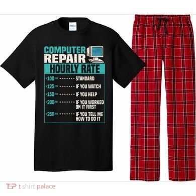 Funny Computer Repair Hourly Rate Pajama Set