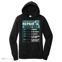 Funny Computer Repair Hourly Rate Women's Hoodie thumb 0