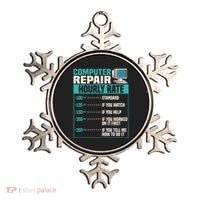 Funny Computer Repair Hourly Rate Ornament thumb 0