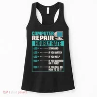 Funny Computer Repair Hourly Rate Women's Tank Top thumb 0