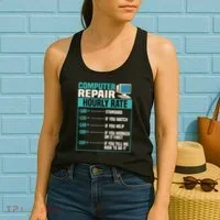 Funny Computer Repair Hourly Rate Women's Tank Top thumb 2
