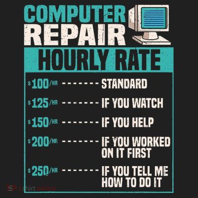 Funny Computer Repair Hourly Rate Sport-Tek Posi-UV Pro Polo