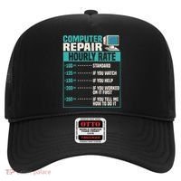 Funny Computer Repair Hourly Rate Hat thumb 0