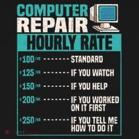 Funny Computer Repair Hourly Rate Tank Top thumb 6
