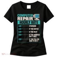 Funny Computer Repair Hourly Rate Women's T-Shirt thumb 0