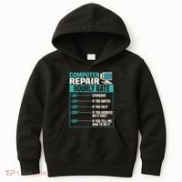 Funny Computer Repair Hourly Rate Kids Hoodie thumb 0