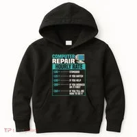 Funny Computer Repair Hourly Rate Kids Hoodie thumb 0