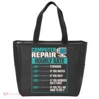 Funny Computer Repair Hourly Rate Tote Bag thumb 0