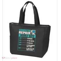 Funny Computer Repair Hourly Rate Tote Bag thumb 3