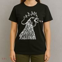 Funny Chicken Rooster Saying Fuck T-Shirt thumb 4