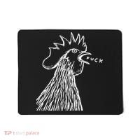 Funny Chicken Rooster Saying Fuck Mousepad thumb 0