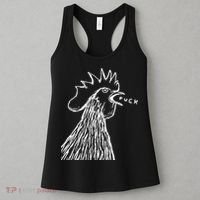 Funny Chicken Rooster Saying Fuck Women's Tank Top thumb 3