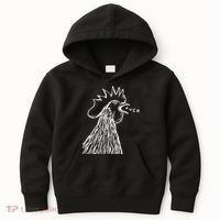 Funny Chicken Rooster Saying Fuck Kids Hoodie thumb 0