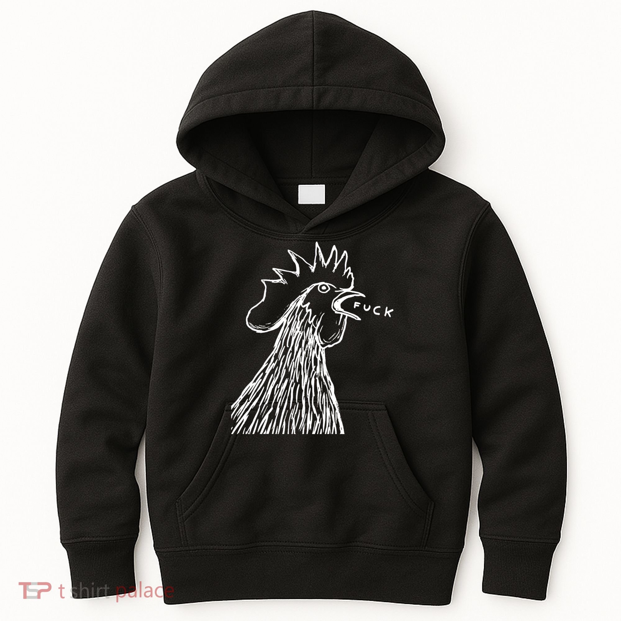 Funny Chicken Rooster Saying Fuck Kids Hoodie