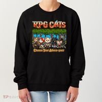 Funny Cute RPG Cats Choose Your Advenpurr Women's Sweatshirt thumb 0