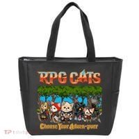 Funny Cute RPG Cats Choose Your Advenpurr Tote Bag thumb 0
