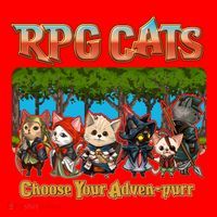 Funny Cute RPG Cats Choose Your Advenpurr Santa Hat thumb 1