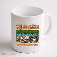 Funny Cute RPG Cats Choose Your Advenpurr Coffee Mug thumb 1