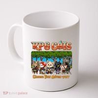 Funny Cute RPG Cats Choose Your Advenpurr Coffee Mug thumb 0