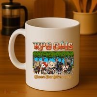 Funny Cute RPG Cats Choose Your Advenpurr Coffee Mug thumb 4