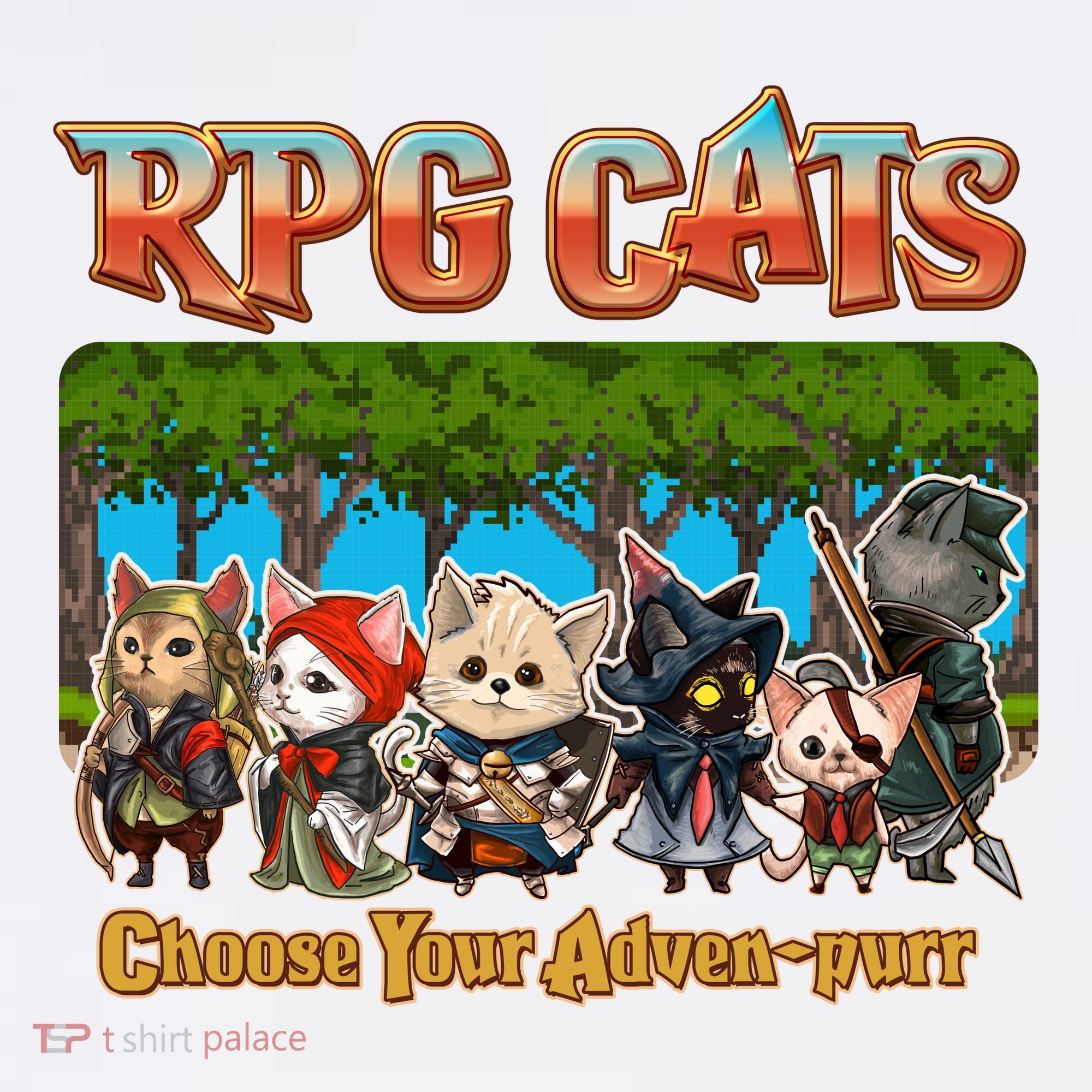 Funny Cute RPG Cats Choose Your Advenpurr Women's Tank Top