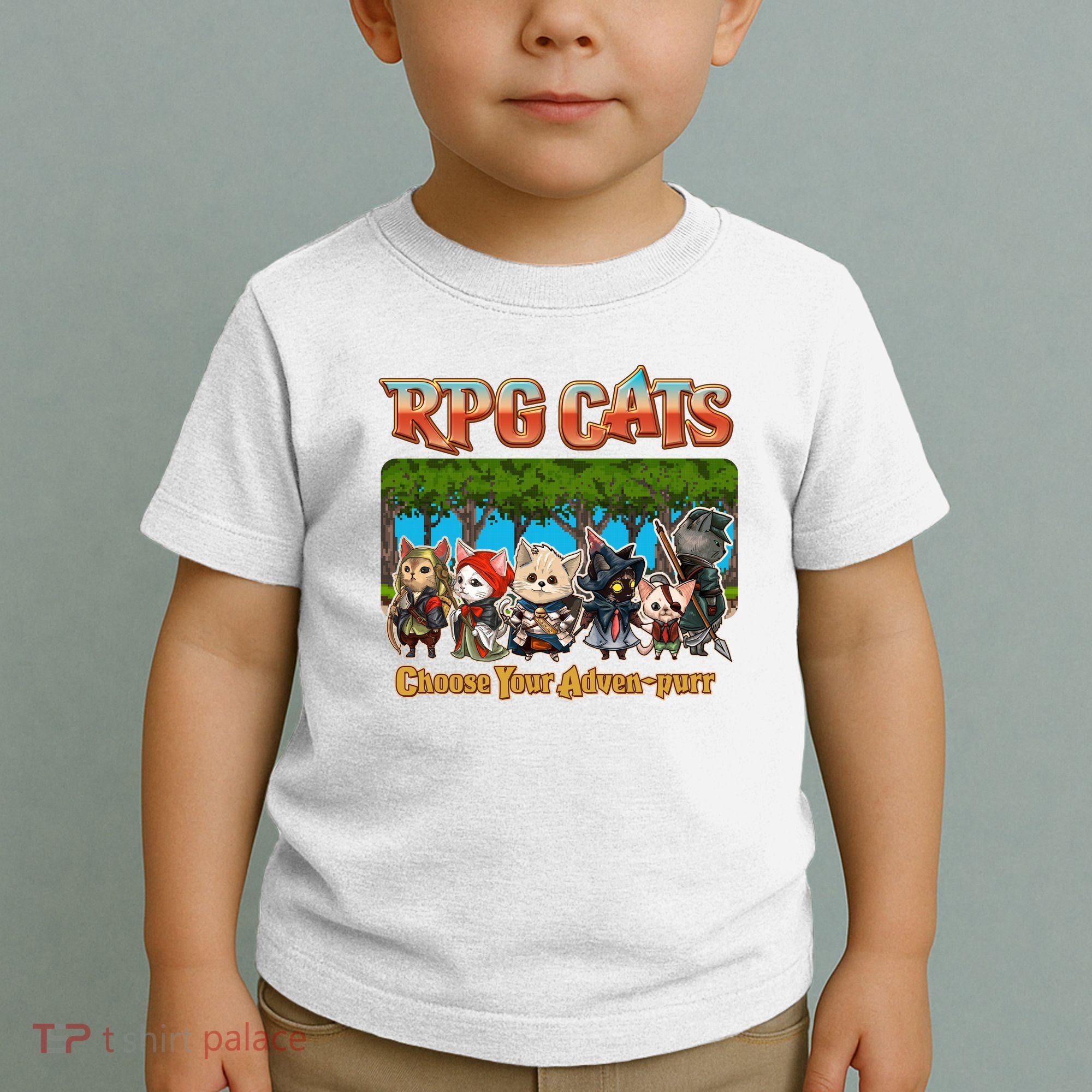 Funny Cute RPG Cats Choose Your Advenpurr Toddler T-Shirt