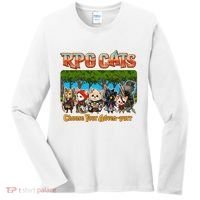 Funny Cute RPG Cats Choose Your Advenpurr Women's Long Sleeve Shirt thumb 0