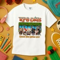 Funny Cute RPG Cats Choose Your Advenpurr Kids T-Shirt thumb 3