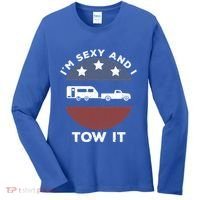 Funny Camping Rv Im Sexy And I Tow It Gift Women's Long Sleeve Shirt thumb 0