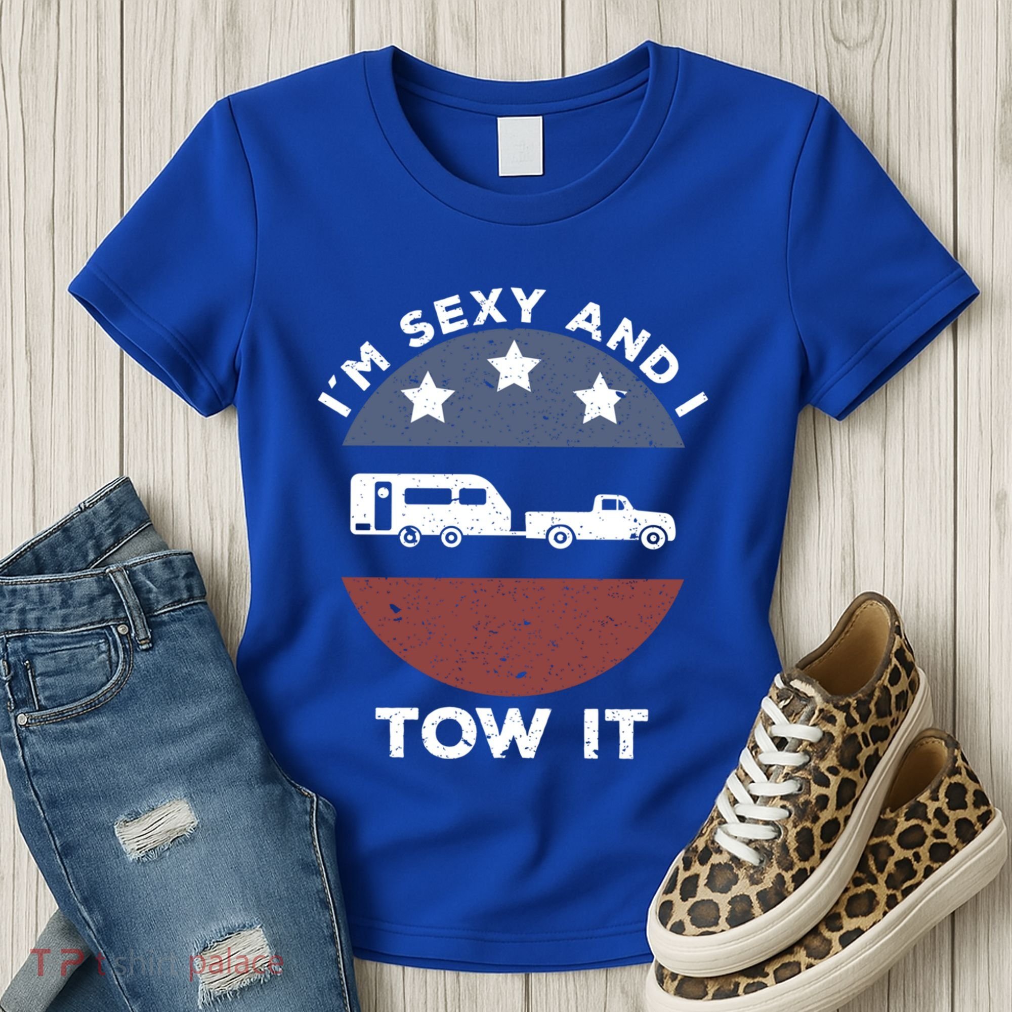 Funny Camping Rv Im Sexy And I Tow It Gift Women's T-Shirt