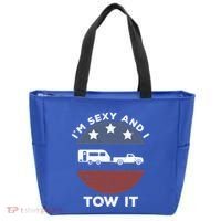 Funny Camping Rv Im Sexy And I Tow It Gift Tote Bag thumb 0