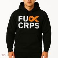 Fuck CRPS RSD Awareness Orange Ribbon Warrior Support Hoodie thumb 2