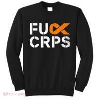 Fuck CRPS RSD Awareness Orange Ribbon Warrior Support Sweatshirt thumb 0