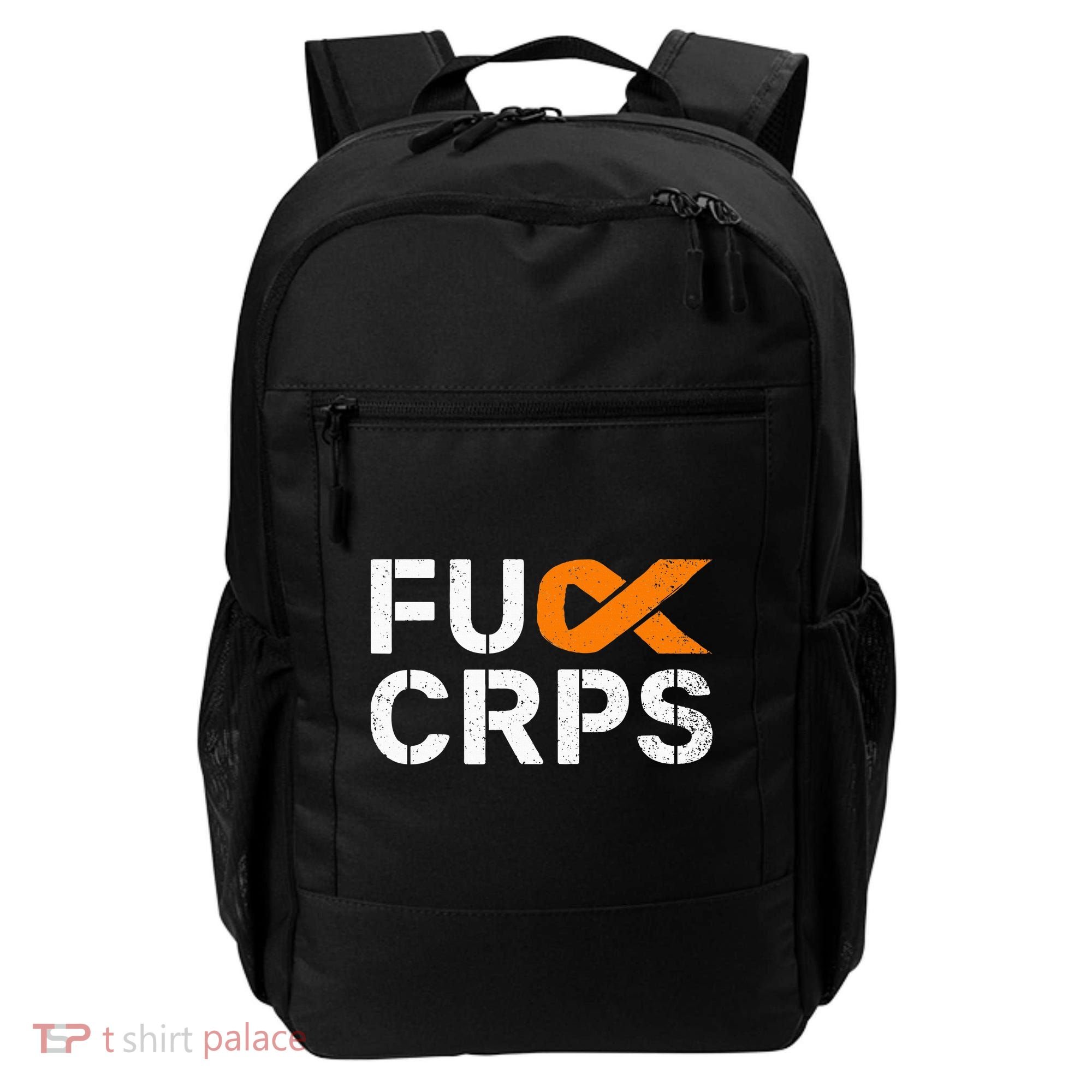 Fuck CRPS RSD Awareness Orange Ribbon Warrior Support Backpack
