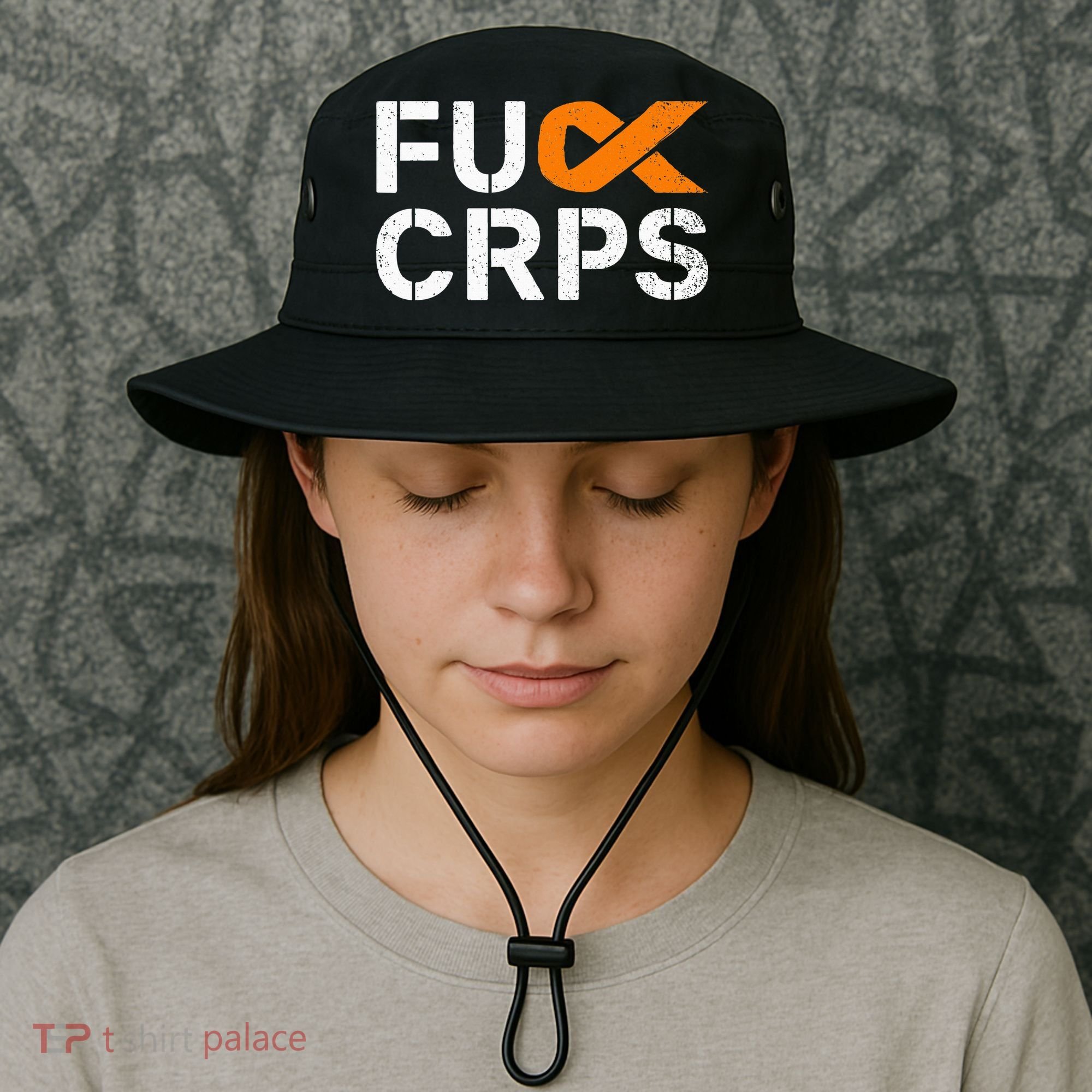 Fuck CRPS RSD Awareness Orange Ribbon Warrior Support Bucket Hat