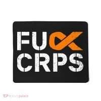 Fuck CRPS RSD Awareness Orange Ribbon Warrior Support Mousepad thumb 0