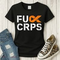 Fuck CRPS RSD Awareness Orange Ribbon Warrior Support Women's T-Shirt thumb 3