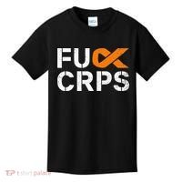 Fuck CRPS RSD Awareness Orange Ribbon Warrior Support Kids T-Shirt thumb 0