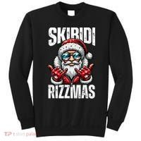 Funny Christmas Rizz Santa Ski Bi Di Rizzmas Sweatshirt thumb 0