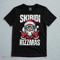 Funny Christmas Rizz Santa Ski Bi Di Rizzmas T-Shirt thumb 5