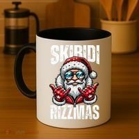 Funny Christmas Rizz Santa Ski Bi Di Rizzmas Coffee Mug thumb 4