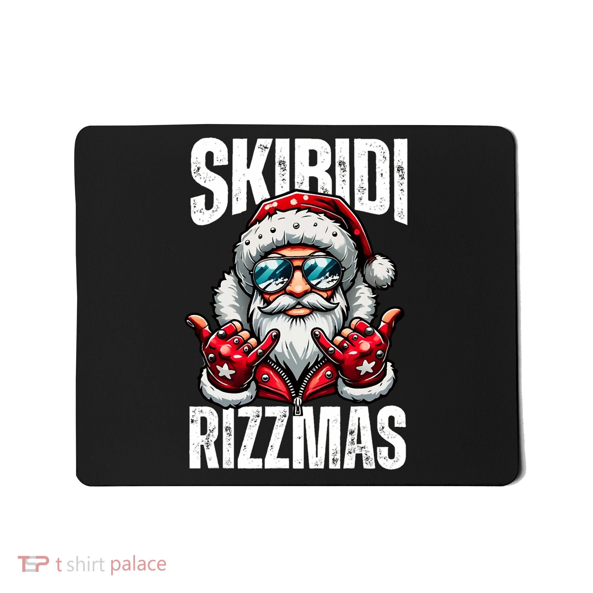 Funny Christmas Rizz Santa Ski Bi Di Rizzmas Mousepad