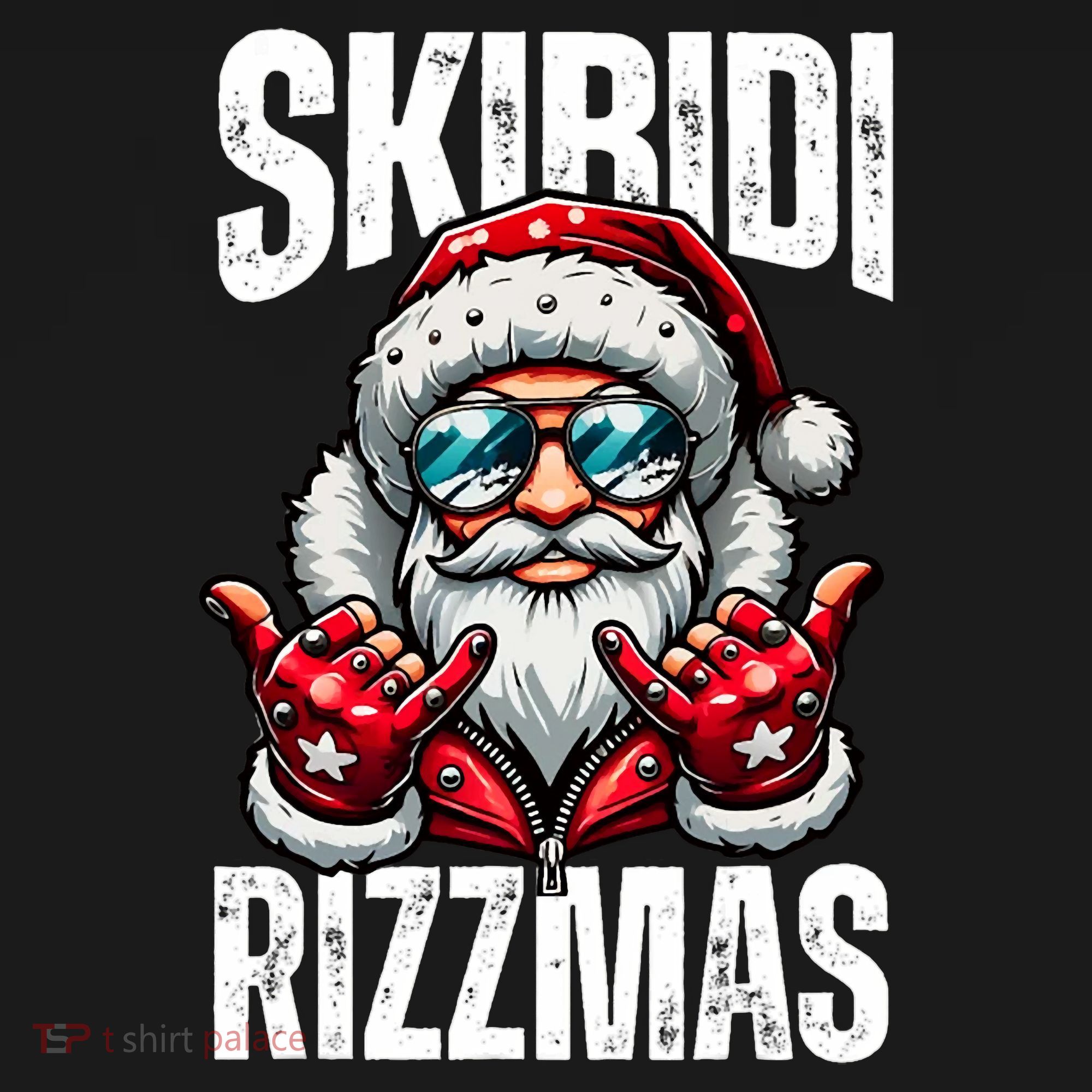 Funny Christmas Rizz Santa Ski Bi Di Rizzmas Women's Tank Top