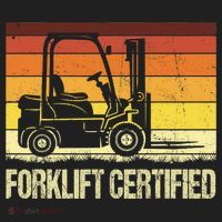 Forklift Certified Retro Forklift Operator Forklift Driver Women's Sweatshirt thumb 2
