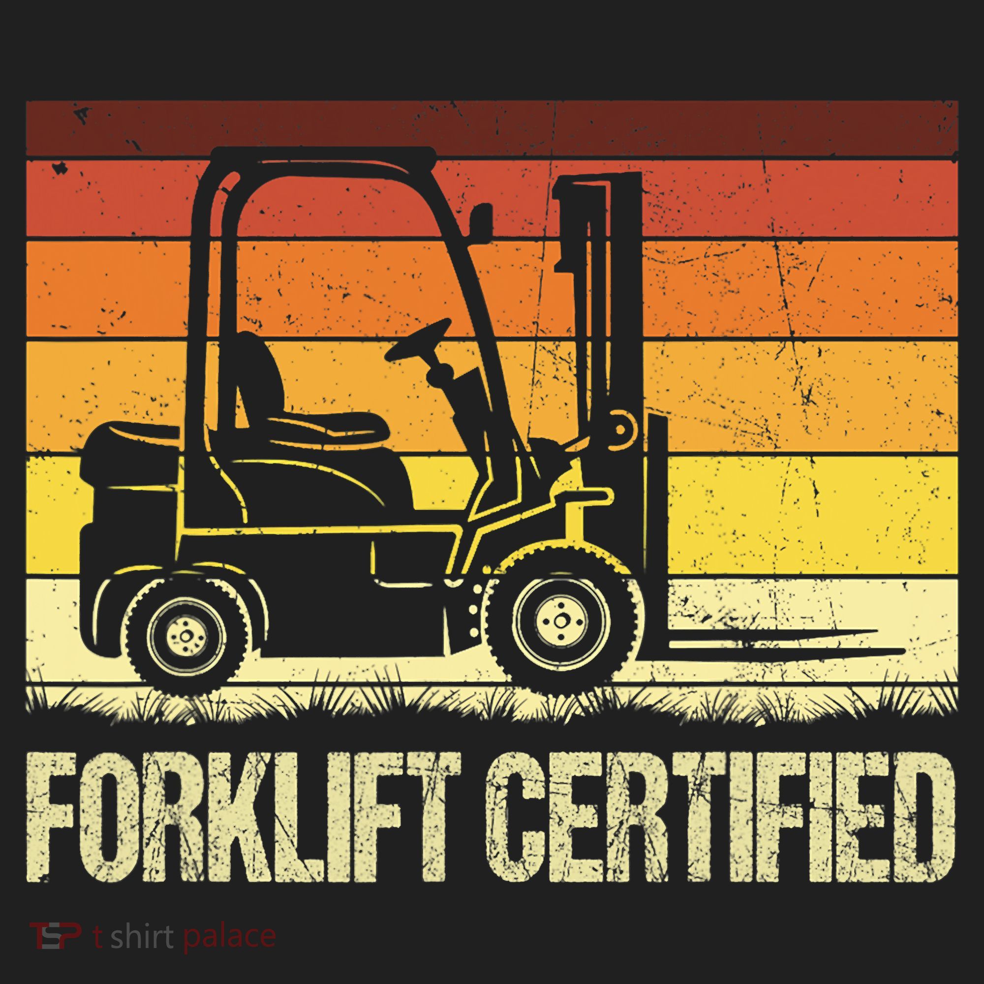Forklift Certified Retro Forklift Operator Forklift Driver Women's Sweatshirt