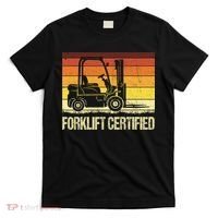 Forklift Certified Retro Forklift Operator Forklift Driver T-Shirt thumb 0