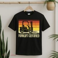 Forklift Certified Retro Forklift Operator Forklift Driver T-Shirt thumb 2