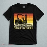 Forklift Certified Retro Forklift Operator Forklift Driver T-Shirt thumb 5