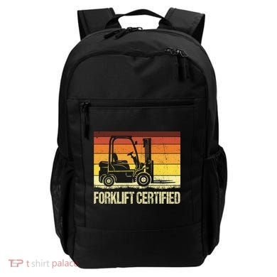 Forklift Certified Retro Forklift Operator Forklift Driver Backpack